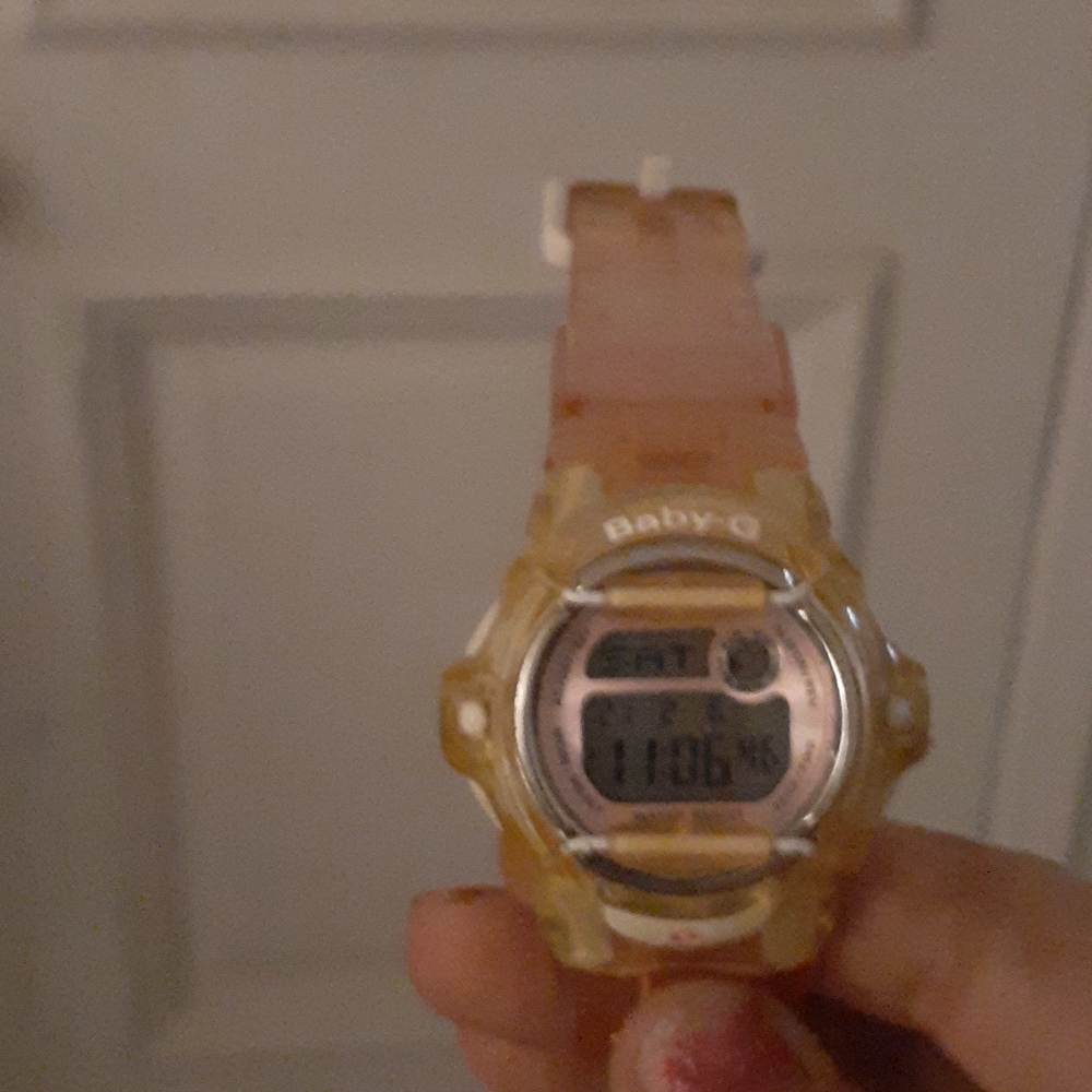 Pink clear BabyG watch